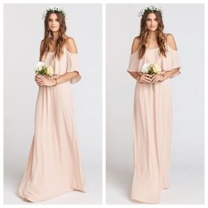 Show Me Your MuMu Caitlin Ruffle Maxi ~Dusty Blush